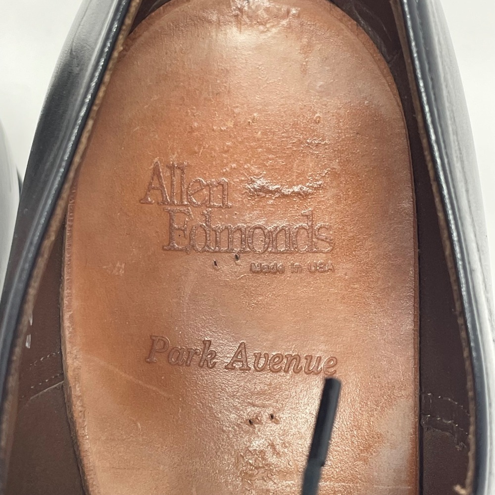 Allen Edmonds Park Avenue Black Leather Cap Toe Oxford Dress Shoes Mens 12 D - Picture 8 of 11